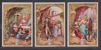 Trade cards, Liebig, two German edition sets, The Course of Human Life I ref. S500 and The Story