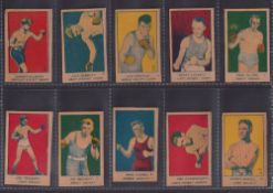 Trade cards, USA, Anon, Strip Cards, Boxers, three sets each of 10 cards, A, B & C Series inc.
