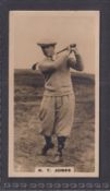 Cigarette cards, Golf, BAT (printed back no brand), Who's Who in Sport (1926) type card, no.2