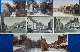 Postcards, Wokingham, a selection of 8 cards, with 4 cards by photographer Collier inc. The Tan