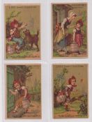 Trade cards, Liebig, Little Red Riding Hood, German edition, ref. S115, (set, 6 cards) (gd)