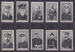 Cigarette cards, Cope's, British Admirals (set 25 cards) (gd/vg)