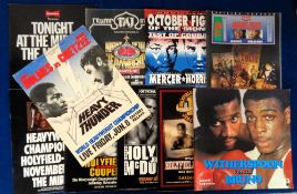 Boxing programmes, selection of eleven Heavyweight Championship programmes, five involving Evander