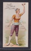 Cigarette cards, USA, Geo. F. Young, Base Ball Scenes, 'X' size, type card, ref. N360/1, picture no.