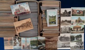 Postcards, a mixed selection of over 1600 cards, with many Worldwide foreign inc. approx. 450 USA