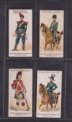Cigarette cards, China, The Egyptian Cigarettes Manufacturing Co, Armies of the World, four cards,