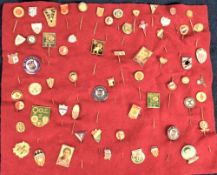 Football badges, a collection of approx. 60 European Pin badges, mostly 1970's onwards, various