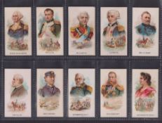 Cigarette cards, USA, Kinney, Leaders (set, 25 cards) inc. George Washington, Gen. U.S. Grant,