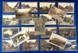 Postcards, Kent, a collection of approx. 56 cards, with many RPs inc. Spital St Dartford,