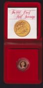 GB Coin, 1980 Proof Half Sovereign in Royal Mint presentation case complete with Royal Mint