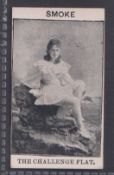 Cigarette card, Gloag, Beauties 'PLUMS' (Black & White, The Challenge Flat), type card, ref. H186,