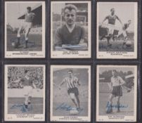 Trade cards, A&BC Gum, Footballers 1961 (printed autographs plain back) (set 64 cards including