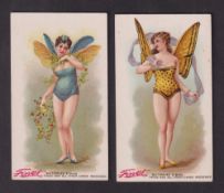 Cigarette cards, USA, Buchner, Butterflies & Bugs (Plain backs), 'X' size, two cards, ref. N282,