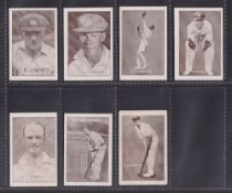 Trade cards, Australia, Griffiths, Australian Cricketers, 1934-35 issue (7/10), Barnett, Brown,