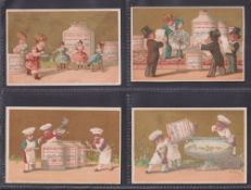 Trade cards, Liebig, S44 Pictures of Children V, 5 English, 7 French versions (set 12 cards) (2
