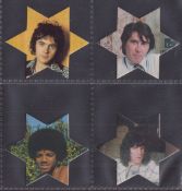 Trade cards, Rock & Pop, 4 sets, Mister Softee Pop Stars (star shaped including Michael Jackson),