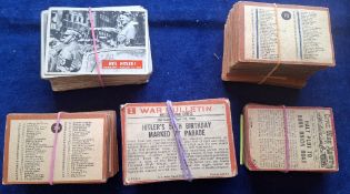 Trade cards, A&BC, Gum & PCGC, over 370 cards from 3 series, Battle cards (set 73 cards plus 109