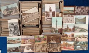 Postcards, a collection of approx. 1600 mainly foreign and UK topographical cards, with a few