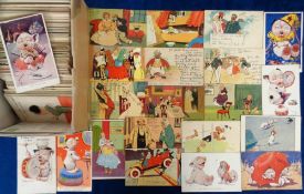Postcards, Comic, a mainly mixed comic and children selection of over 400 cards with McGill (39),