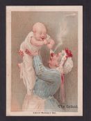 Cigarette card, Cope's, The Seven Ages of Man, 'X' size, type card 'The Infant' (slight damage to