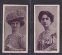 Cigarette cards, British Cigarette Co (China), Actresses & Beauties, 'FECKSA', two cards, Maud