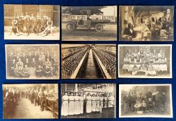 Postcards, Industry, Social History, RP, Groups, Cycle Workshop, Card Room Mill (2), Stockton