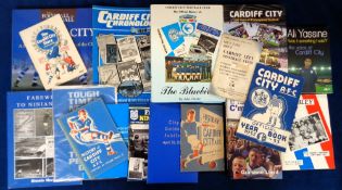 Cardiff City FC, a collection of 17 books and brochures inc. 'Let's Talk About Cardiff City Football