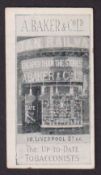 Cigarette card, A. Baker & Co, Baker's Tobacconists Shops (Try Our 3 1/2d Tobaccos), type card, 16