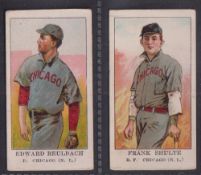 Trade card, USA, American Caramel Co, Base Ball Players, E91, Set B, two cards, Edward Reulbach,