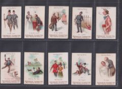 Cigarette cards, Faulkner's, Sporting Terms (set, 12 cards) (gd/vg)