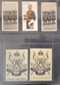 Cigarette cards & Postcards, Specialised collection of Military cards In 10 modern double postcard