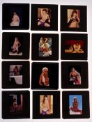 Glamour photography, a collection of 100+ adult colour transparencies each one showing topless &