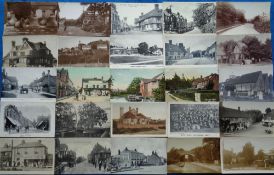 Postcards, a UK topographical selection of approx. 75 cards with 58 RPs, mostly of villages and
