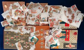 Cigar Bands and Labels, many 100s of attractive cigar bands and a qty. of cigar box labels. Subjects