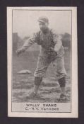 Trade card, USA, National Caramel Company, Base Ball Stars, 'L' size, type card, Wally Shang, C-N.Y.