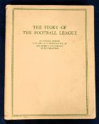 Football book, 'The Story of the Football League, 1888-1938' a fifty year history of the F.A.