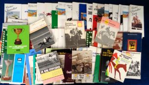 Horseracing racecards, Ascot, a collection of 100+ National Hunt racecards with dates ranging
