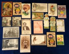 Trade cards, a collection of 20 non insert UK advertising cards, mostly early issues advertising