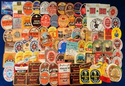Beer labels, UK collection of 100+ labels, various ages & breweries inc. Dudgeon & Co, Robert