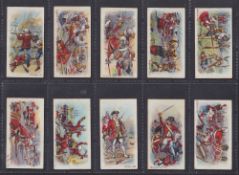 Cigarette cards, Faulkner Our Gallant Grenadiers 2nd series numbers 21-40 (fair/gd)