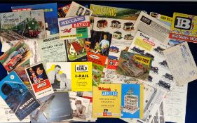 Toy catalogues and Instruction Leaflets, most 1960s to include Riko, Airfix, Gamages, Britains