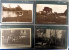 Postcards, Hampshire, a collection of approx. 127 cards in modern album of Hampshire villages in the