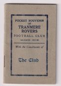 Tranmere Rovers FC, Pocket Souvenir of Tranmere Rovers Football Club, 1927-28, miniature 30 page