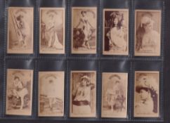 Cigarette cards, USA, Adolph Moonelis, Photographic Cards, Actresses, 10 different cards all with