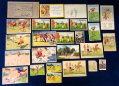 Trade cards, Golf, a selection of approx. 25 UK & Continental golf related cards, several