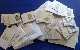 Tobacco silks, Kensitas Silk Flowers, Approx 170 silks, in original folders. Approx. 80 L size and