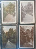 Postcards, Hampshire, a detailed collection in modern album of approx. 214 cards of Ringwood.