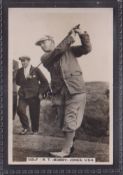 Cigarette card, Golf, Pattreiouex Sporting Events & Stars type card no.19 Bobby Jones (vg)