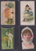 Cigarette cards, USA, 6 type cards all 'XL' size. Duke (5), Stars of Stage 3rd series, Habitations