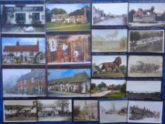 Postcards, Pubs, a collection of approx. 53 cards of UK pubs, mostly Simonds Brewery. Cards corner